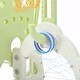 preview thumbnail 17 of 18, 6-in-1 Toddler Slide and Swing Set - Kids Playground Climber Playset with Soccer Goal, 2 Basketball Hoops, and Ring