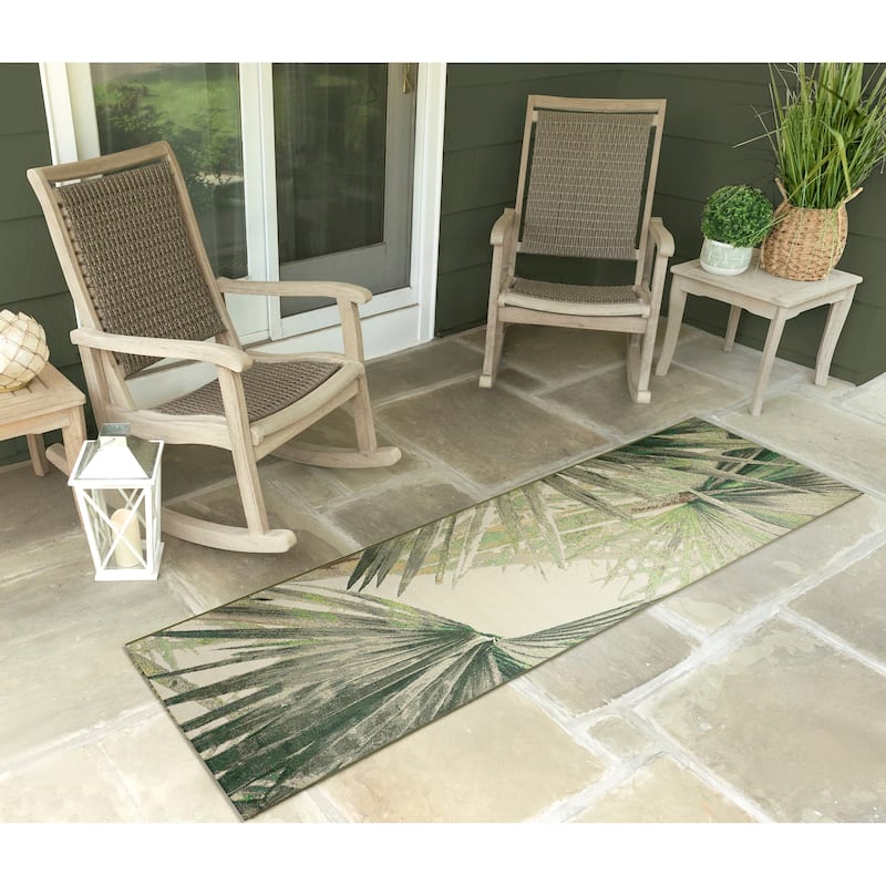 Liora Manne Marina Palm Fan Indoor/Outdoor Rug