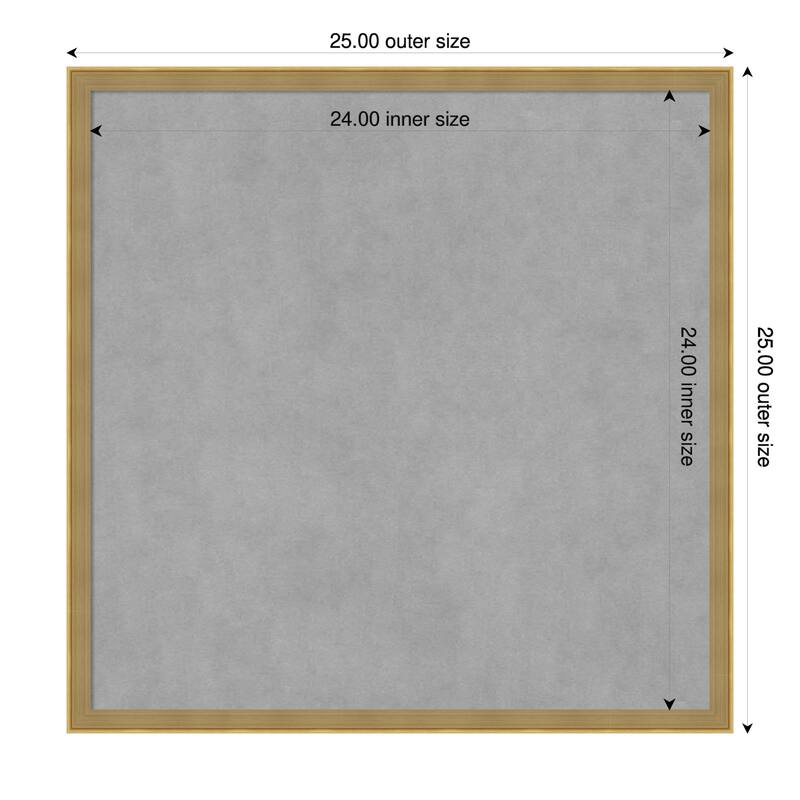 Amanti Art Incline Black Framed - 25 x 25 in - Incline Dark Gold