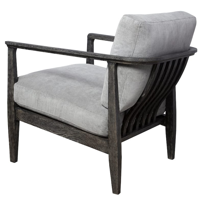 Uttermost Brunei 31" Wide Modern Accent Chair with Solid Oak Frame and