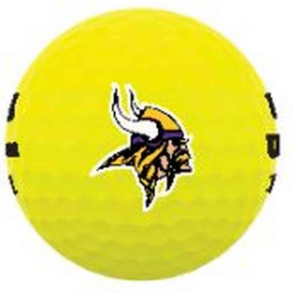 Shop Wilson Duo Soft Nfl Football Golf Balls 12 Balls Minnesota Vikings Yellow Standard Overstock 31936121