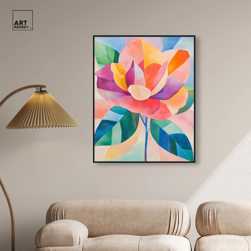 Ail Geofloral I Canvas by Art Remedy