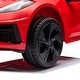 preview thumbnail 6 of 28, 12V Chevrolet Corvette C8 1-Seater Kids Ride-On Car Assembly Required - Red