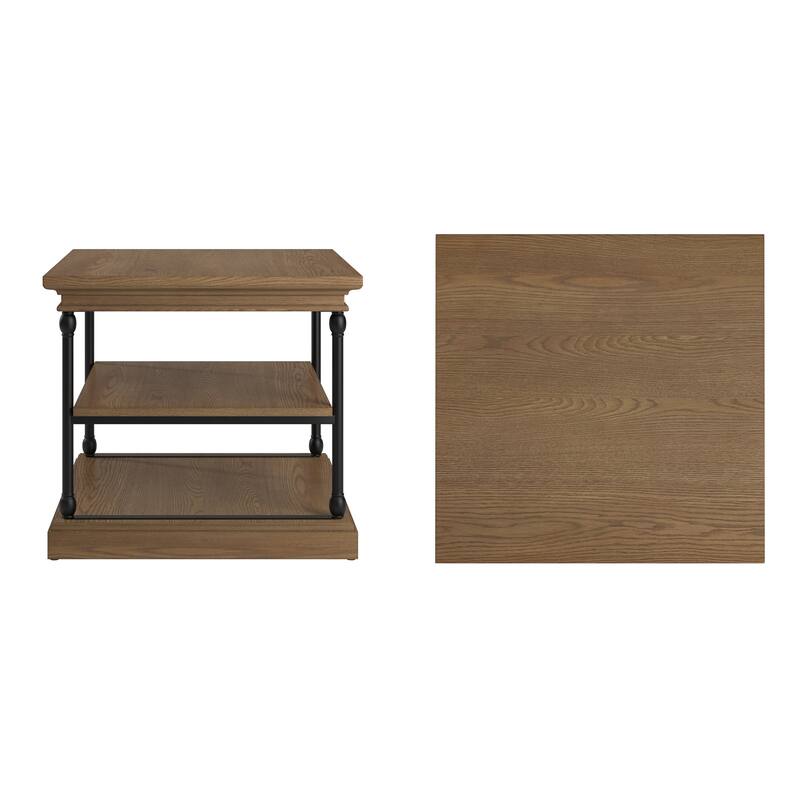 Dubrovnik Cornice Accent Storage Side Table