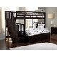 preview thumbnail 1 of 7, AFI Westbrook Twin over Full Size Staircase Bunk Bed with Bed Drawers & Charging Station in Espresso Espresso - Twin