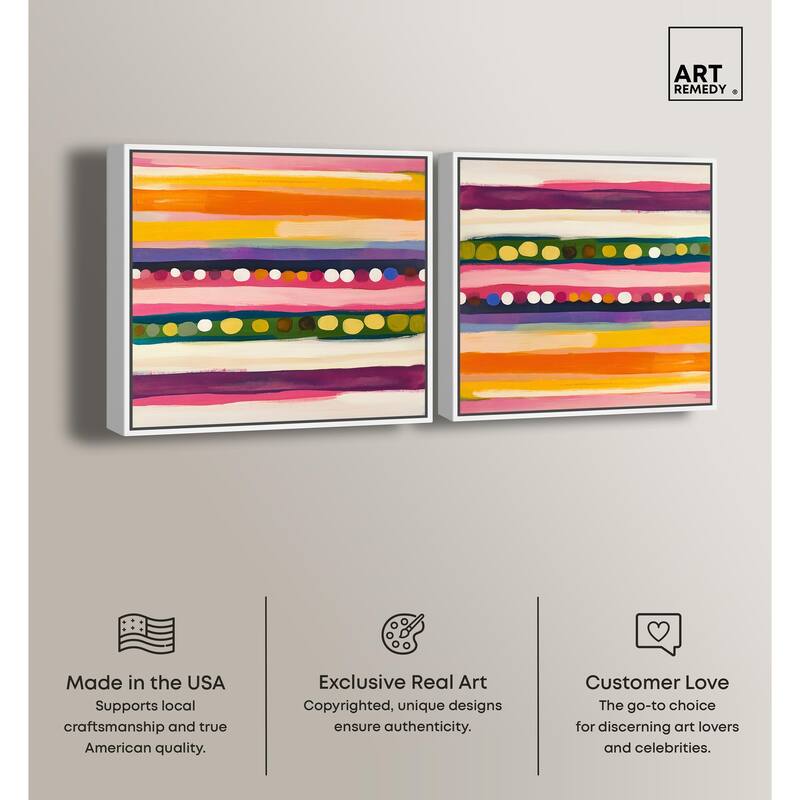 Neon Pastels Sneakers Canvas by Art Remedy