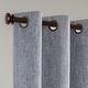 preview thumbnail 50 of 90, Linen Texture 100% Blackout Grommet Curtain Pair(2 panels)