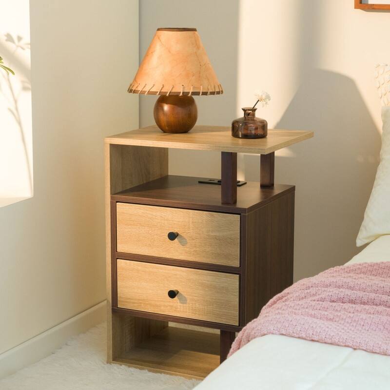 Nightstand with Charging Station