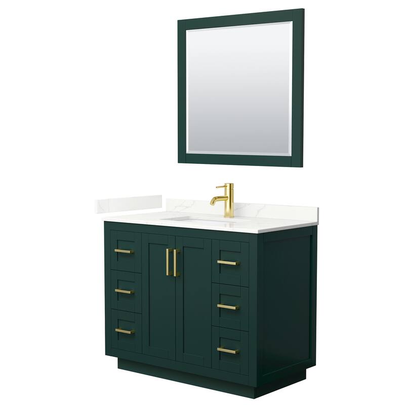 Wyndham Collection WCF292942S-QTZ-UNSM34 Miranda 42" Free Standing