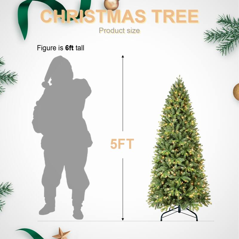 Pre-lit Artificial Christmas Tree - N/A