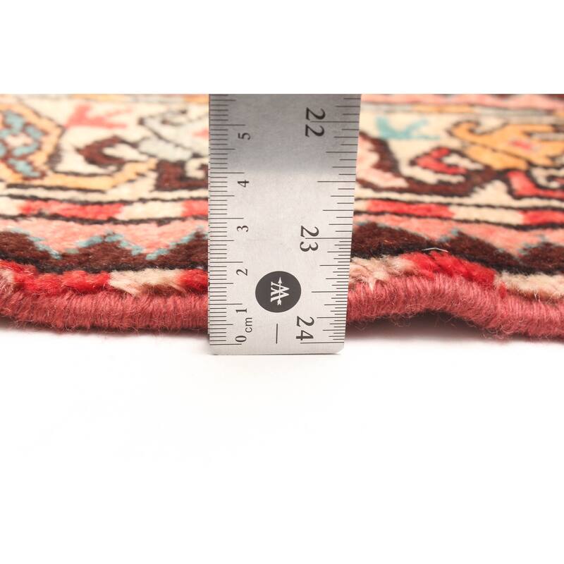 ECARPETGALLERY Hand-knotted Andelz Red Wool Rug - 3'8 x 5'5