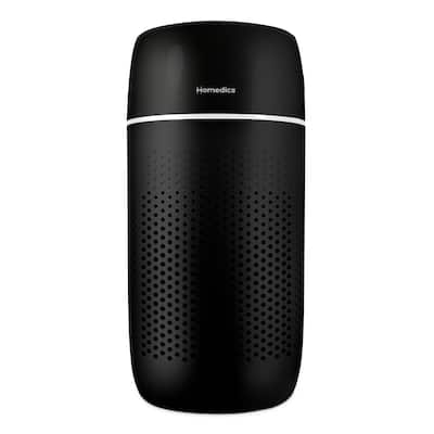 Homedics Air Purifier, 5-in-1 Air Purifier for Medium Rooms up to 853 SqFt, 99% HEPA, UV-C and Carbon Filters - Black