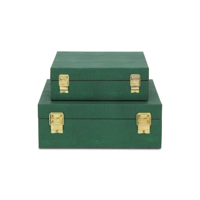 Lusan Black Vinyl Decorative Box Set