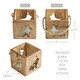 preview thumbnail 3 of 4, Bunny Hop Wooden Bunny Cutout Box w/ Twine 4.75x5x5
