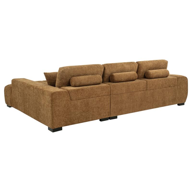 Octavia Fabric Upholstered Sectional Chaise Sofa