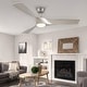 preview thumbnail 7 of 31, CO-Z 52" Modern Ceiling Fan with Dimmable LED Light and Remote Nickel