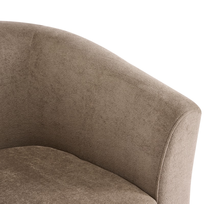 Christopher Knight Home - Halo Modern Swivel Upholstered Barrel Chair with Wooden Base