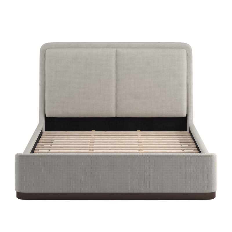Noe Fabric Upholstered LED Platform Bed by iNSPIRE Q Modern