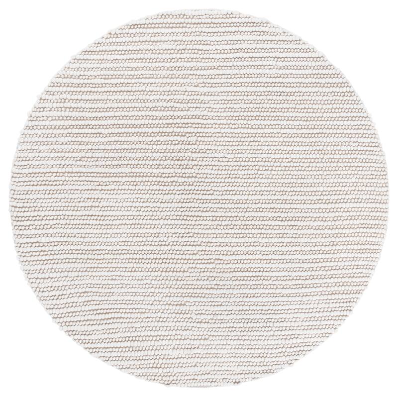 SAFAVIEH Handmade Natura Klodjana Wool Rug - 6' Round - Ivory