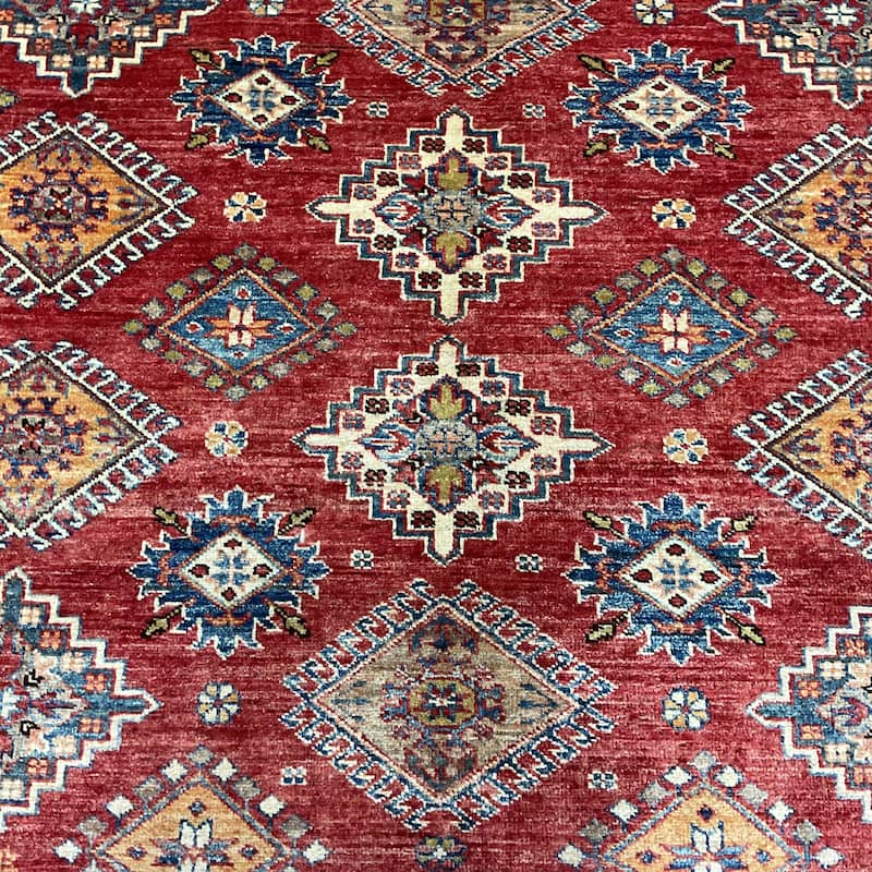 HERAT ORIENTAL Handmade Super Kazak Wool Rug - 6' x 8'8"