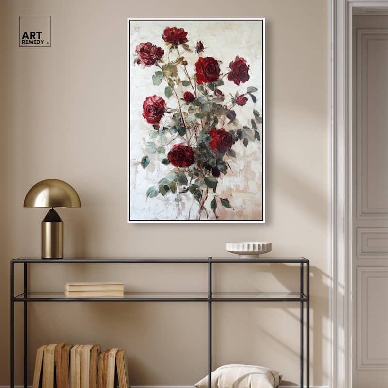 Velvet Vermilion I Canvas by Art Remedy