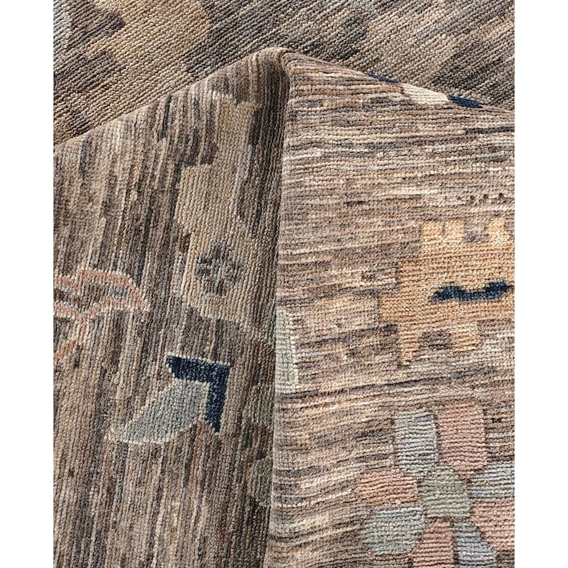 Oushak One-of-a-Kind Hand-Knotted Area Rug - Brown - 10' 2" x 13' 10"