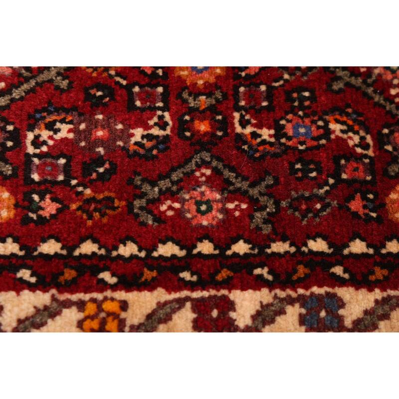 ECARPETGALLERY Hand-knotted Andelz Dark Red Wool Rug - 2'4 x 10'11