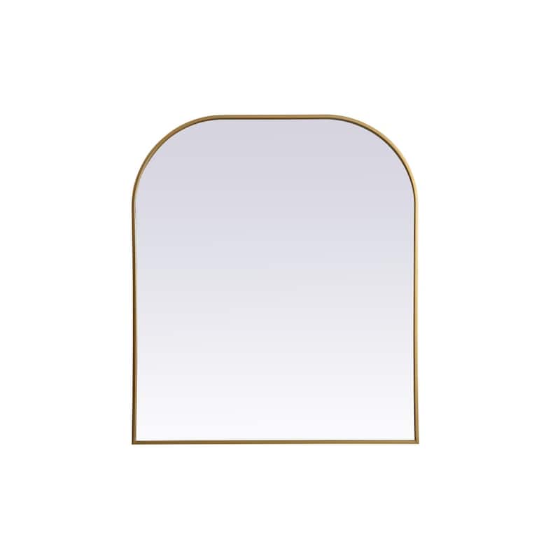 Indigo Home Metal Frame Arch Mirror 36x34 Inch