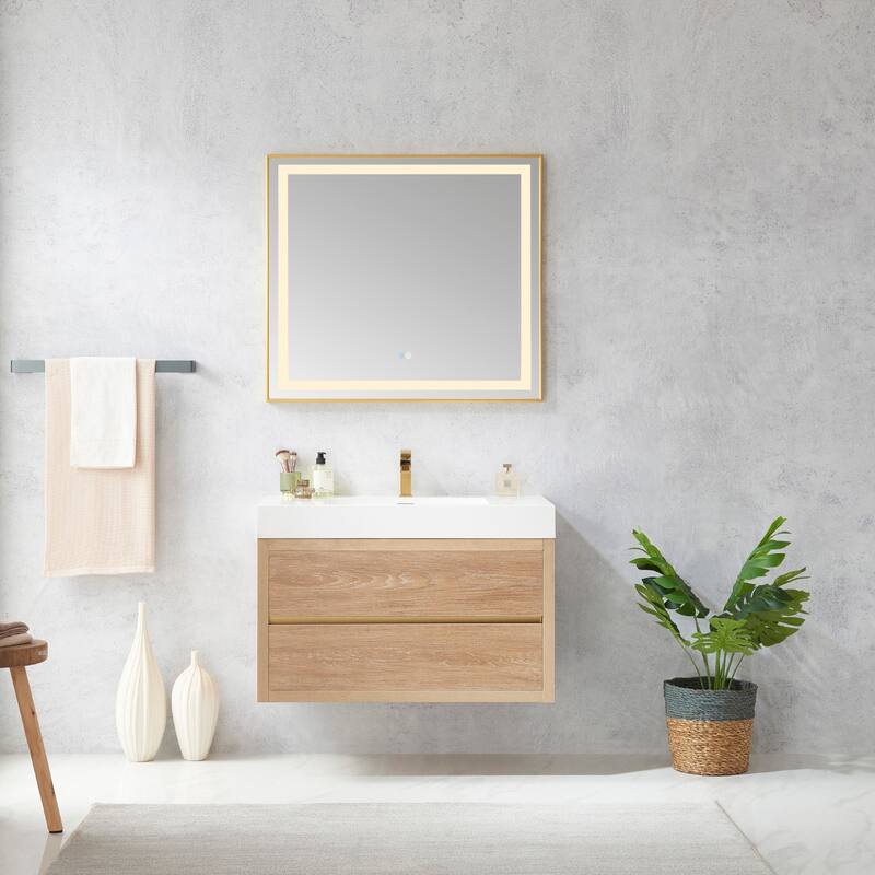 Miseno MV703136 Palencia 36" Wall Mounted Single Basin Vanity Set with