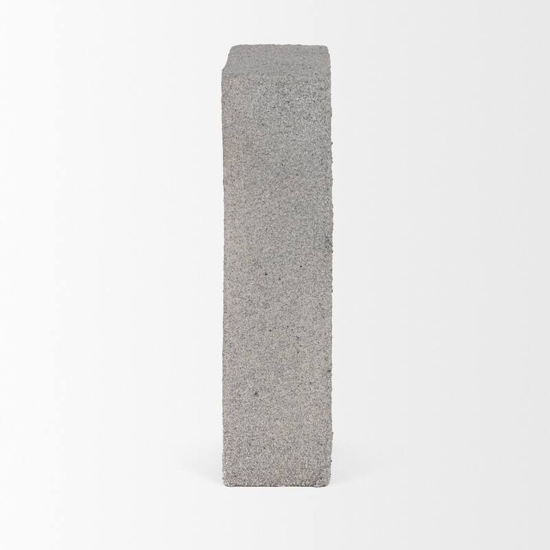 Kacia Resin Textured SandStone / Gray Decorative Object