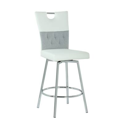 Somette Valor 2-Tone Handle Back Counter Stool with Swivel Seat - Counter Stool