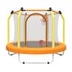 preview thumbnail 18 of 28, 55'' Kids Trampoline with Basketball Hoop and Safety Enclosure
