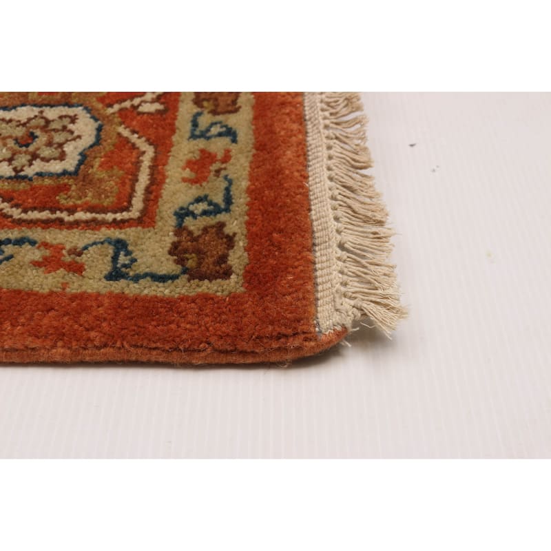 ECARPETGALLERY Hand-knotted Jules Sultane Dark Copper Wool Rug - 7'11 x 11'0