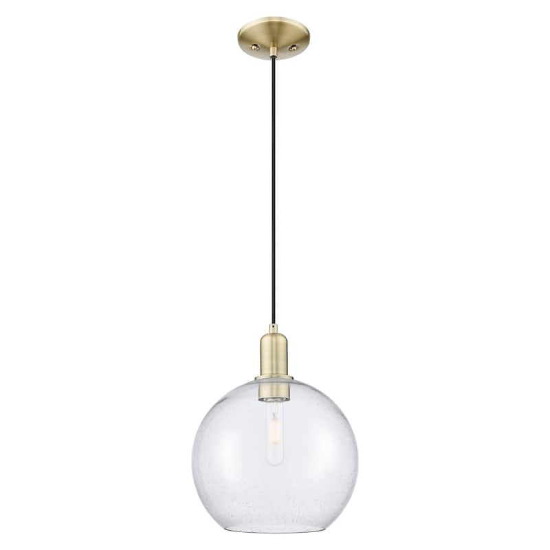 Innovations Lighting Endless Possibilities Arcadia - Athens - 1 Light 10" Cord Hung Mini Pendant - Antique Brass/Seedy