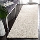 preview thumbnail 91 of 166, SAFAVIEH August Shag Solid 1.2-inch Thick Area Rug 2'3" x 10' Runner - Ivory