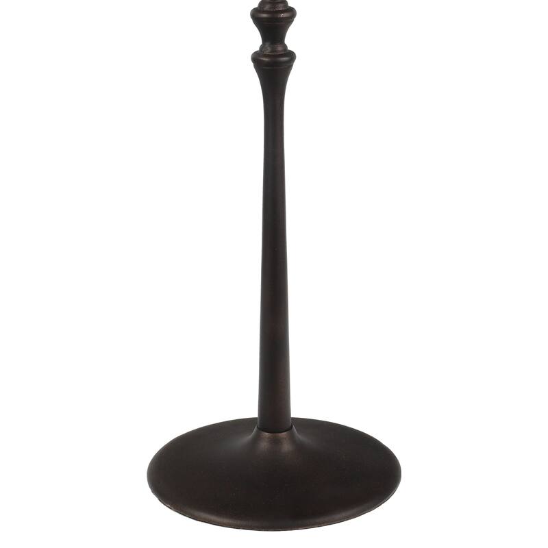 Lulu 19.5" Classic Pedestal Round Metal Drink Table and Decorative End Table, By JONATHAN Y