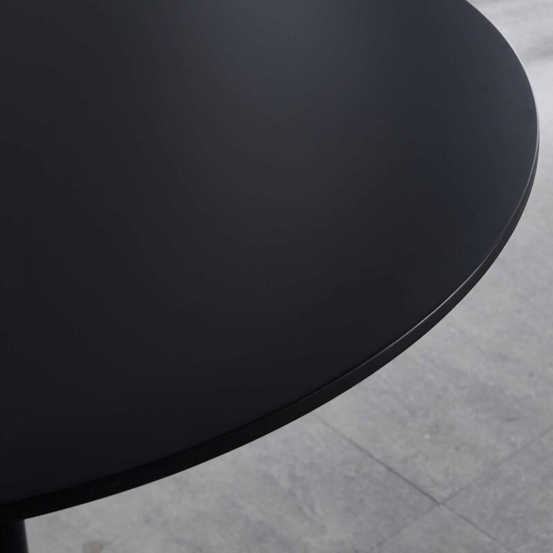 31.5"Tulip Table Mid-century Dining Table for 2-4 people With Round Mdf Table Top, Pedestal Dining Table, Leisure Coffee Table