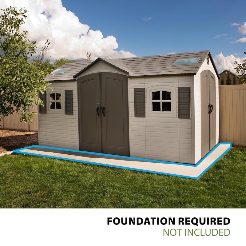 Lifetime 15 Ft. x 8 Ft. Outdoor Storage Shed
