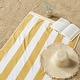 preview thumbnail 27 of 31, Great Bay Home Cotton Cabana Stripe Beach Towel