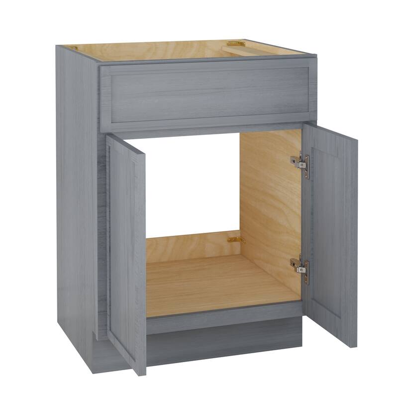 Vanity Art 24" Freestanding Single Base Storage Cabinet with Soft Close Doors