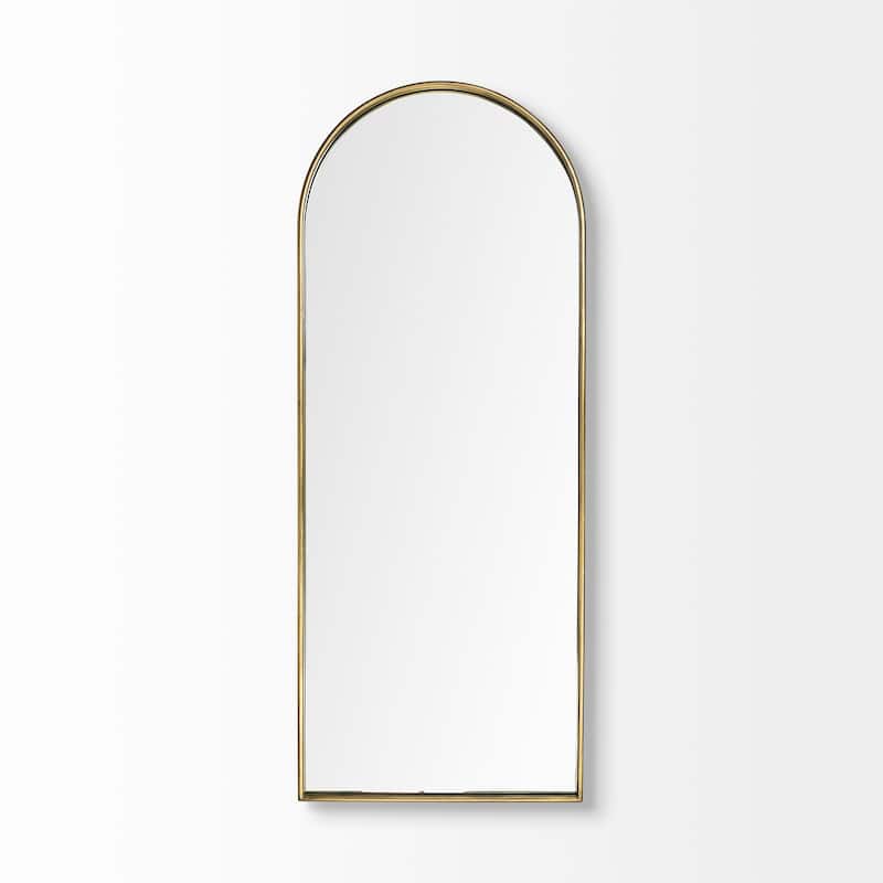 Agatha Metal Frame Arched Rectangular Mirror - 70" x 28"