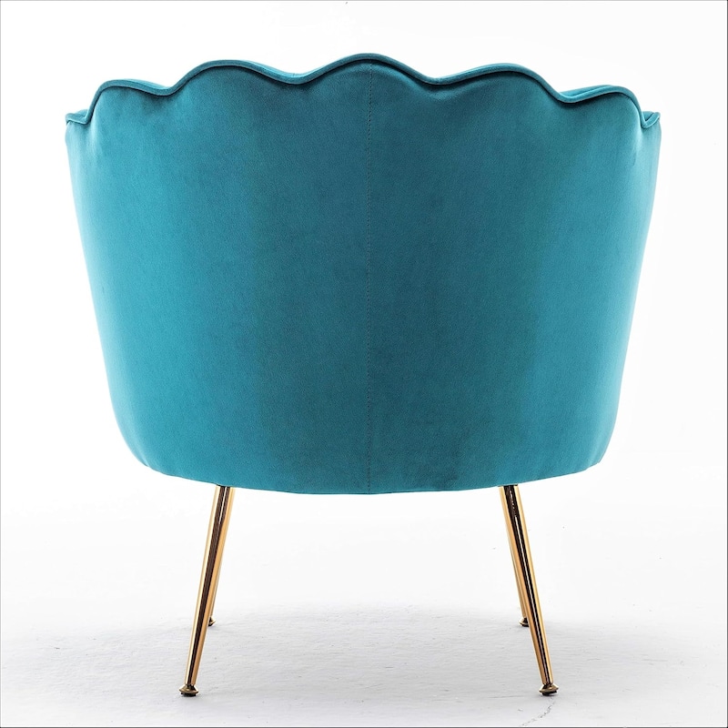 Cavett 28.3" Wide Velvet Accent Chair with Metal Legs