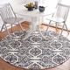 preview thumbnail 58 of 104, SAFAVIEH Handmade Blossom Mahalia Modern Floral Wool Rug 6' x 6' Round - Ivory/Black