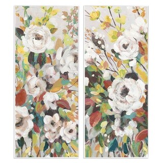 Stupell Bright Cottage Gardens Wall Plaque Art Design By Carol Robinson ...