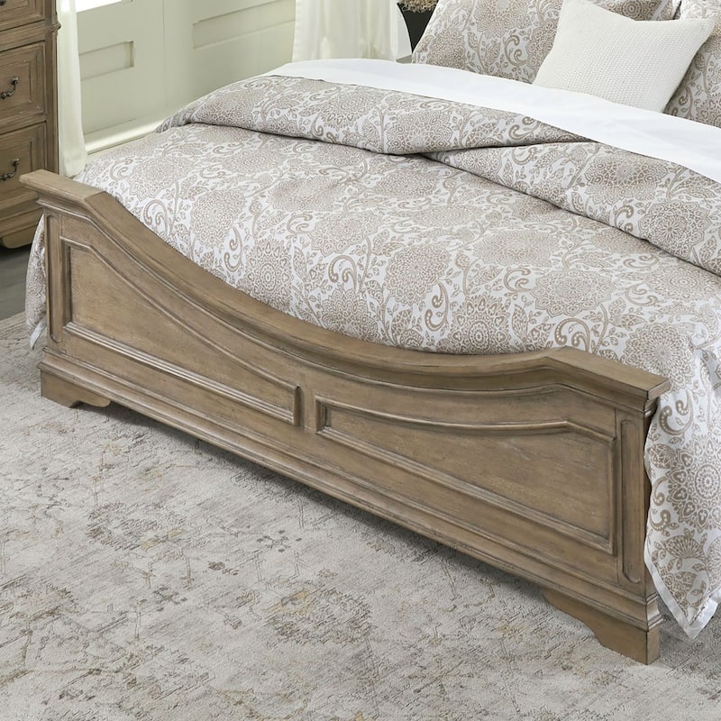 Magnolia Manor Panel Bed, Dresser and Mirror, and Nightstand Set