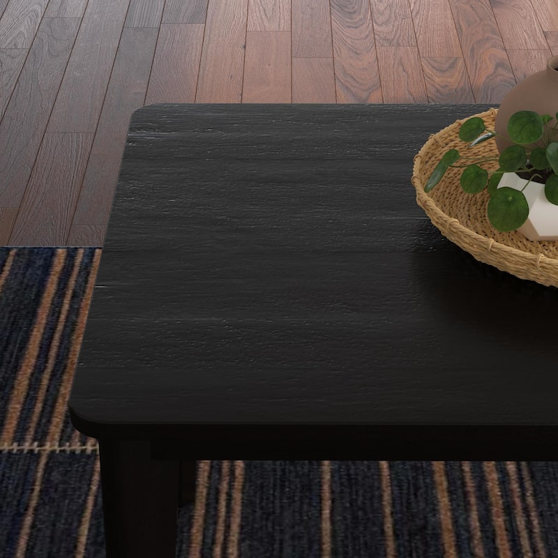 Brentwood Black Wood Rectangle Dining Set by Homestyles - 66" x 30" x 36"