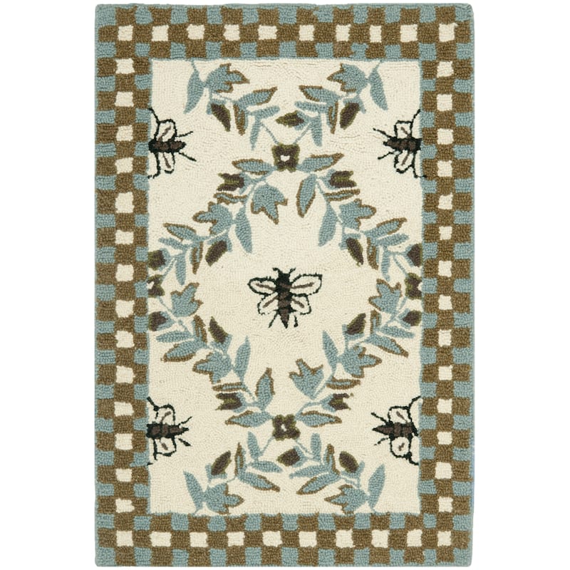 SAFAVIEH Handmade Chelsea Aubree French Country Trellis Wool Rug