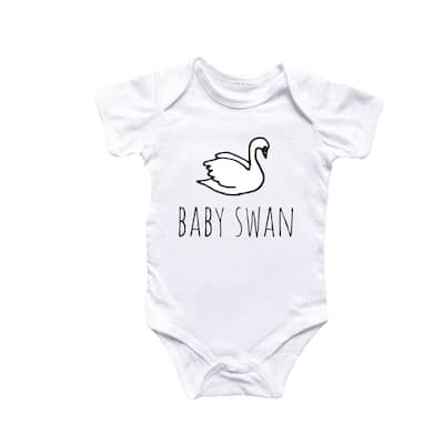 Baby Swan Bird - Baby Boy Girl Clothes Infant Bodysuit Funny Cute Newborn