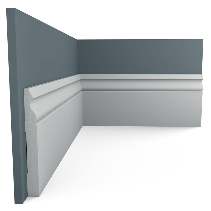 WM217: 9/16-in D x 5-1/4-in W x 96-in L Americraft Solid Hardwood Stain Grade Base Moulding