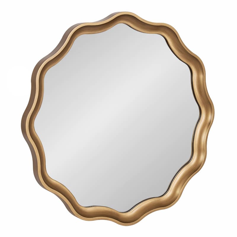 Kate and Laurel Hatherleigh Round Scallop Mirror